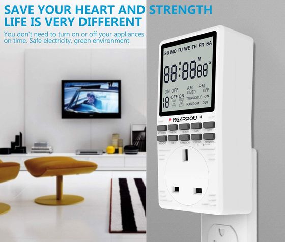 Digital Plug-In Timer Switch Timer Switch In All White Finish