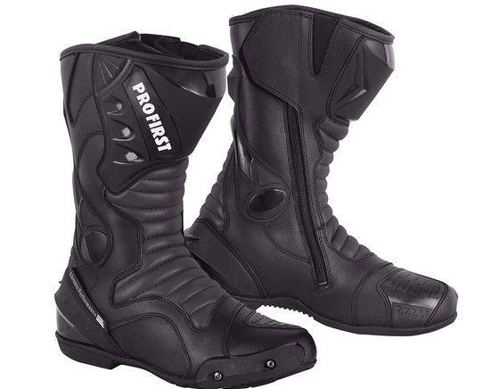 Leather Motorbike Boots Waterproof Anti-Slip