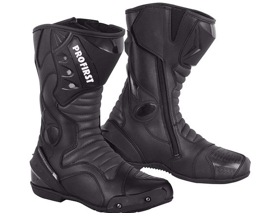 ProFirst Split Leather Motorbike Boots Leather Motorbike Boots Waterproof Anti-Slip