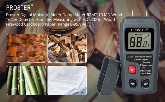 LCD Damp Test Meter For Wood In Green Case