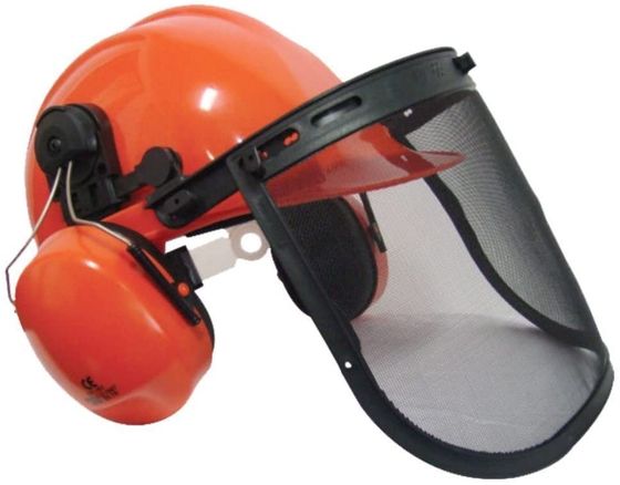 Brushcutter Helmet Chin Strap And Mesh Visor