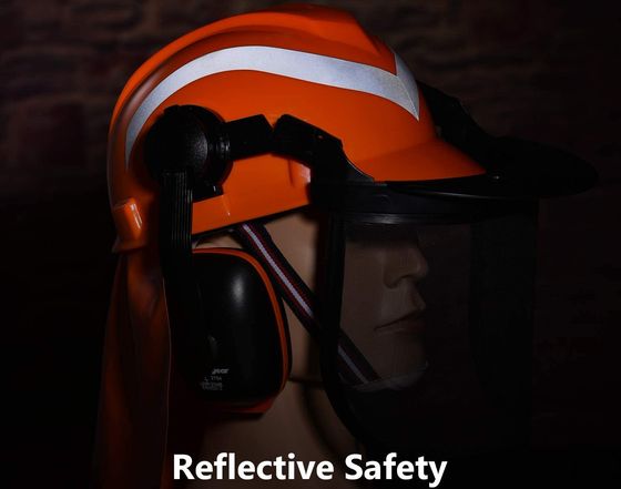 Pro Chainsaw Helmet With Reflective Strips