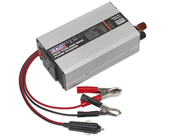 High Powered PSI300 300 Watts Power Inverter Power Inverter With Red Wiring