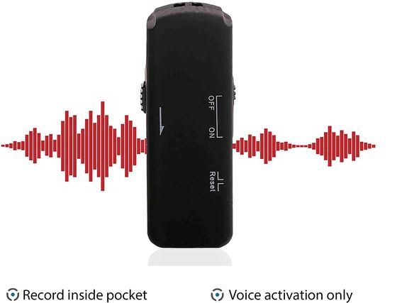 Voice Recorder With Chrome Component