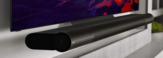 Good Black All In One Soundbar On Wall