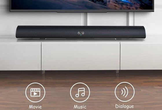 Slim Surround Sound Soundbar With Bass Enhancer