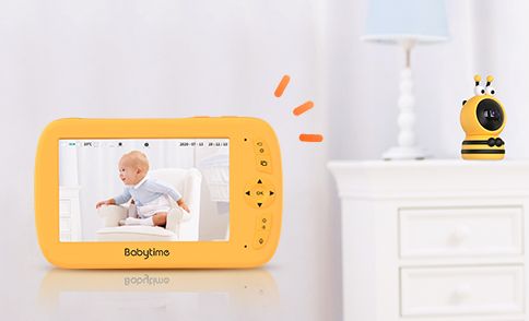 BabyTime Night Vision Video Baby Monitor 300m Range Night Vision Video Baby Monitor