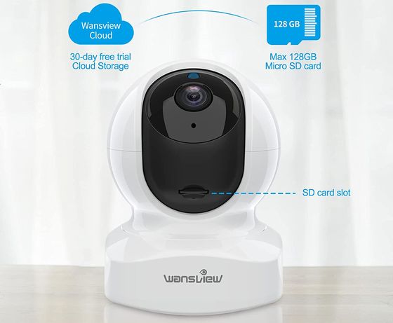 Wansview WiFi IP PTZ Baby Camera Pan Tilt Zoom WiFi IP Baby Camera