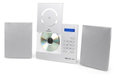 Alarm Clock Mp3 CD Music Player Mp3 Compatible CD Music Player In All White