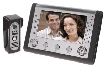 7 Inch Video Door Intercom System In Dark Grey Casing