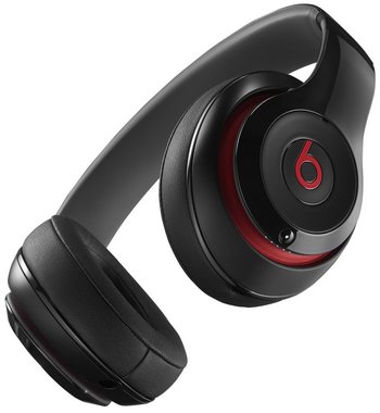 Control Calls With Beats Wireless On-Ear Headphones Headphones From Dr.Dre In Black With Red