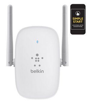 Wireless Extender in Whie With Dual Antennas