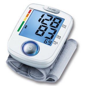 Blood Pressure Monitor Monitor With Blue LCD Display