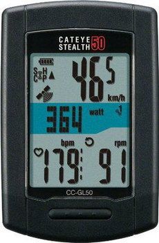 USB Rechargeable GPS Cycle Computer GPS Cycle Computer In Black Viewing Velocity