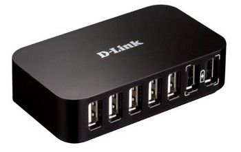 7 Port USB Hub 7 Port USB Hub In Black