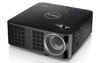 Built-In Speaker High-Res Compact LED Projector LED Projector In All Black Exterior