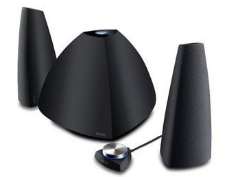 Wireless Function 48 Watts RMS Bluetooth Speakers Speakers In All Black Finish