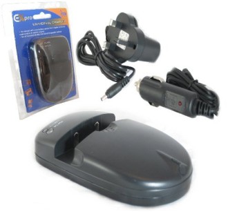 12V Car Adapter Camera Charger Camera Universal Charger In Black With Blue Packet