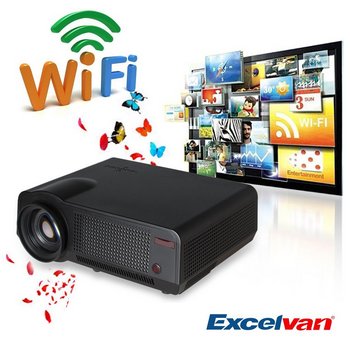 High Res HD LCD USB 5.8 Inch Projector USB Projector With WiFi Logo And Screen