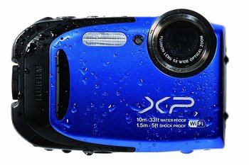 Camera In Blue And Black