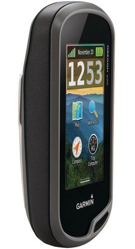 GLONASS Satellite Handheld GPS In Black, Side View