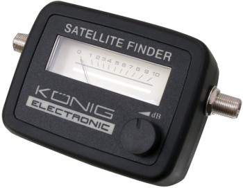 Compact Konig Satfinder Digital Satellite Signal Finder Satfinder Satellite Signal Finder In Black Finish