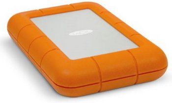 USB SSD In Bright Orange