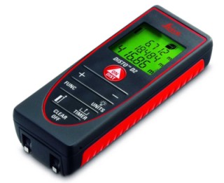 Lit-Up Display Laser Range Measurer Range Measurer In Navy And Orange