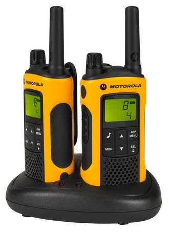 Permit Free Water Proof Walkie Talkie Walkie Talkie In Black Charging Base