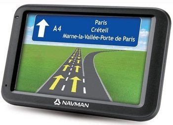 Navman Sat Nav Showing Motorway in Paris