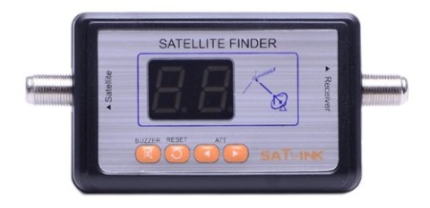 5m Wire OEM LED Satellite Finder Meter Satellite Finder Meter With Blue Front