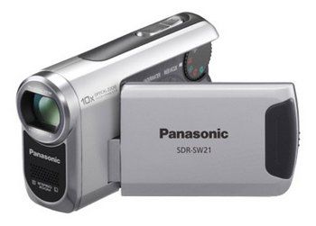 Hand Held Camcorder In Silver Grey Colour Exterior