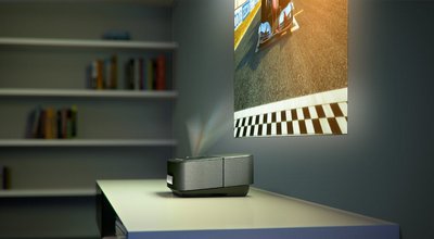 Stream Via Tablet With Projector WiFi Audio Projector Screening On Wall
