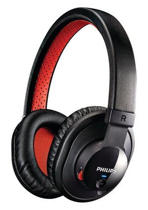 Noise Isolation Bluetooth 3.0 Headphones Headphones With Red Headband