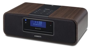 CD DAB+ FM Bluetooth Player In Dark Wood Finish