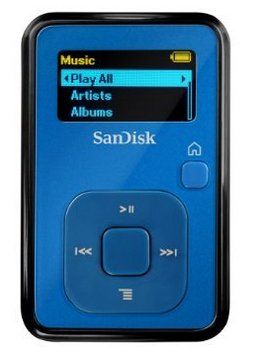 Digital FM Receiver MP3 Player In Blue And Black Finish
