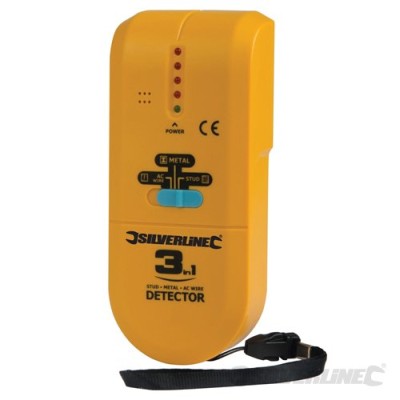 Silverline Studs, Joists Live Cable Detector In Yellow With Strap