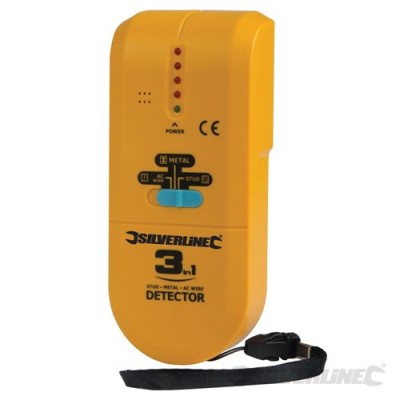 Silverline Studs, Joists Live Cable Detector In Yellow With Strap