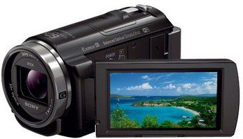 Camcorder With Projector In Black Gloss Exterior