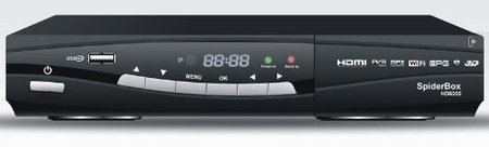 EPG HD Smart TV Set Top Box TV Set Top Box In Black And Silver Effect