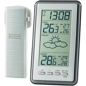 Weather Station In Silver Effect Exterior