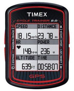 Customisable Display Screen Cycle Trainer GPS Cycle PC Showing Altitude