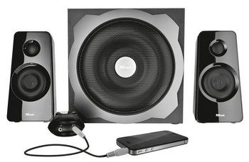 Speakers Linked To A Mobile Device Tytan Speakers in Gloss Black Finish
