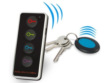 4 Receivers 30m Household Key Finder Household Key Finder With Blue Keyring