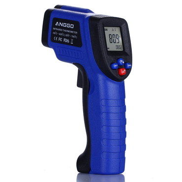Battery Infrared Temperature Sensor In Bright Blue