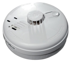 Heat Detector Hard Wired Smoke Alarm In White Surface Finish