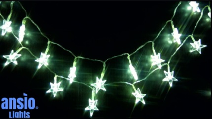 LED Warm White Fairy Lights In Black Back Drop