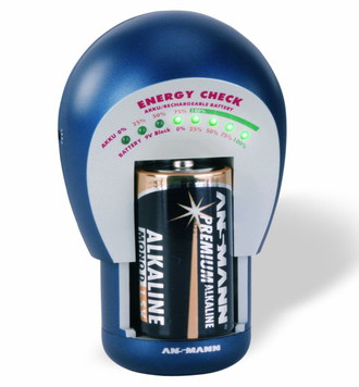 Check Battery Tester In Blue Finish