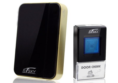 Plug-In Doorbell In Black, Gold Casing