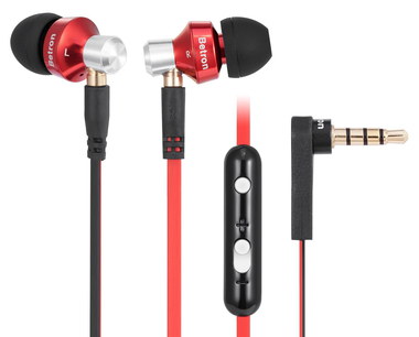Earphones With Mic Volume And Black Cable